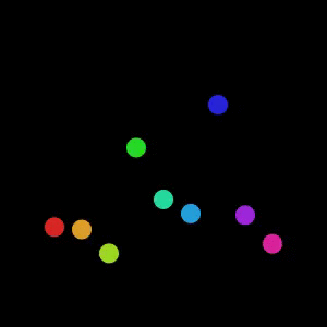 bouncing balls in color gif